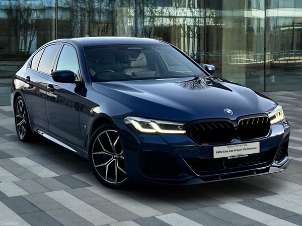 BMW 5-Series Saloon, Petrol Plug-in Hybrid, 2020, Blue