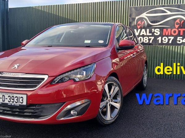 Peugeot 308 Hatchback, Petrol, 2015, Red