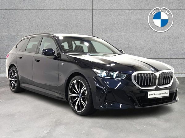 BMW 5-Series Estate, Petrol Plug-in Hybrid, 2025, Black