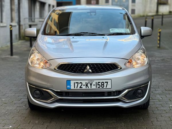 Mitsubishi Mirage Hatchback, Petrol, 2017, Silver