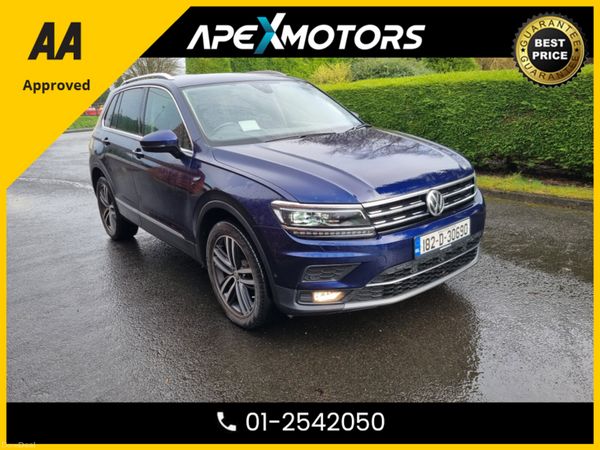 Volkswagen Tiguan SUV, Diesel, 2018, Blue