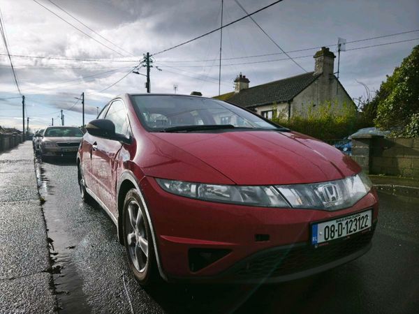 Honda Civic Hatchback, Petrol, 2008, Red