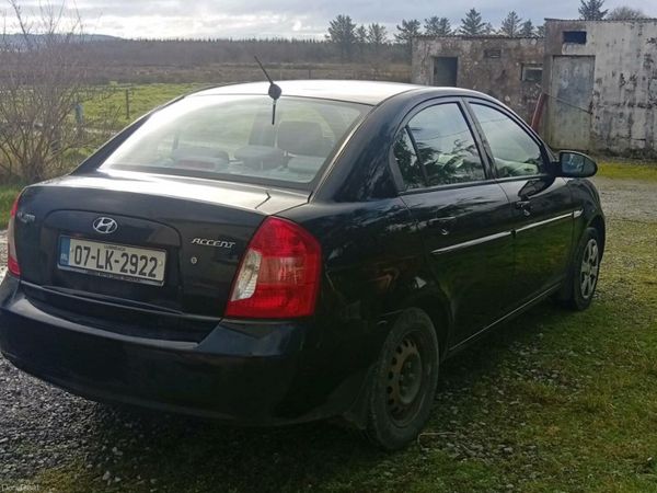 Hyundai Accent Saloon, Petrol, 2007, Black
