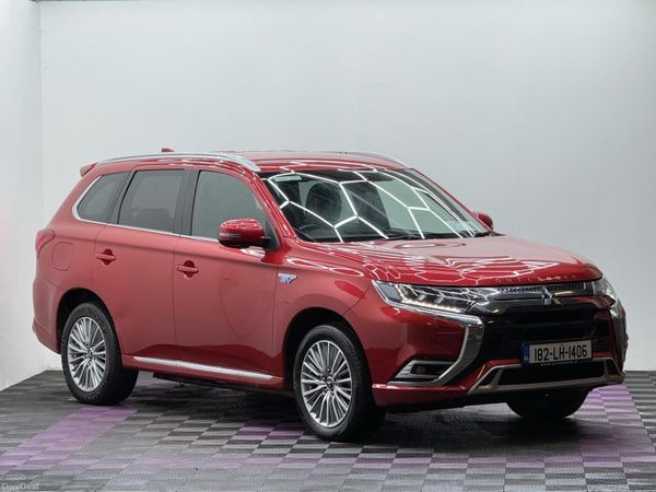 Mitsubishi Outlander SUV, Petrol Plug-in Hybrid, 2018, Red