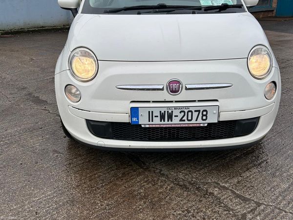 Fiat 500 Hatchback, Petrol, 2011, White