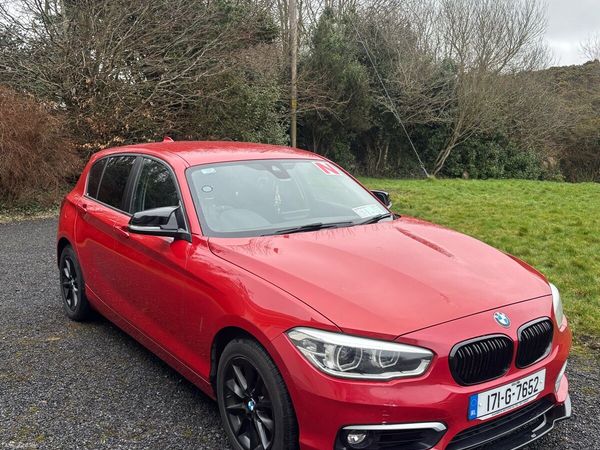 BMW 1-Series Hatchback, Petrol, 2017, Red