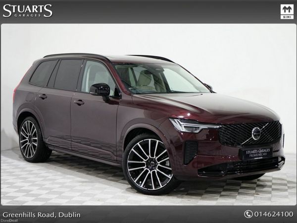 Volvo XC90 Estate, Petrol Plug-in Hybrid, 2025, Red