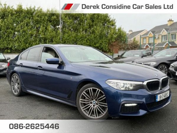 BMW 5-Series Saloon, Petrol, 2019, Blue