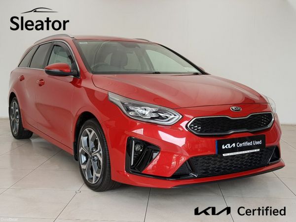 Kia Ceed Estate, Petrol Plug-in Hybrid, 2021, Red