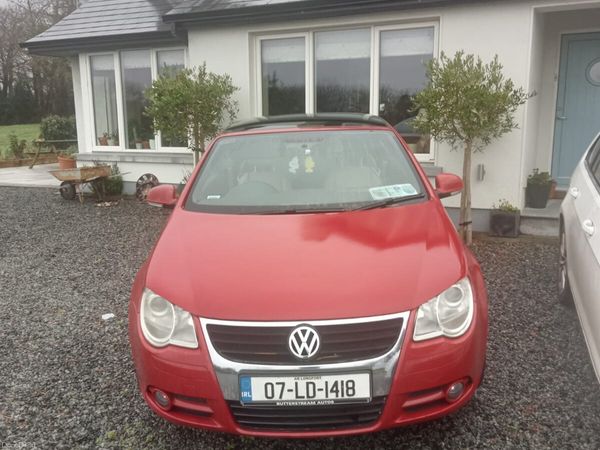 Volkswagen Eos Convertible, Petrol, 2007, Red