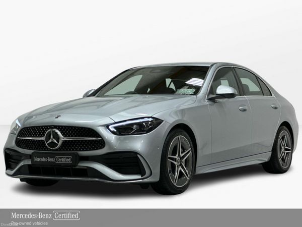 Mercedes-Benz C-Class Saloon, Petrol Hybrid, 2022, Silver