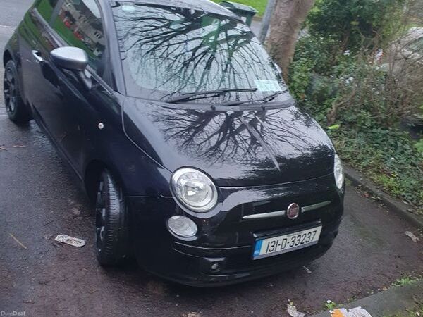 Fiat 500 Hatchback, Petrol, 2013, Black