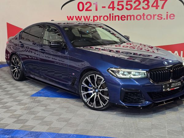 BMW 5-Series Saloon, Diesel Hybrid, 2020, Blue