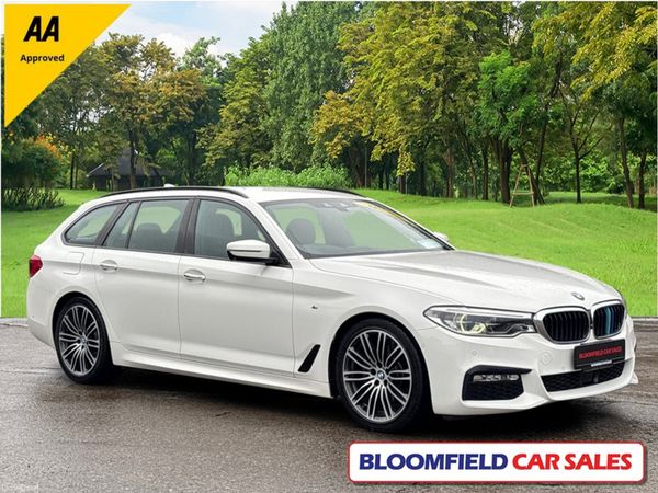 BMW 5-Series Estate, Diesel, 2018, White