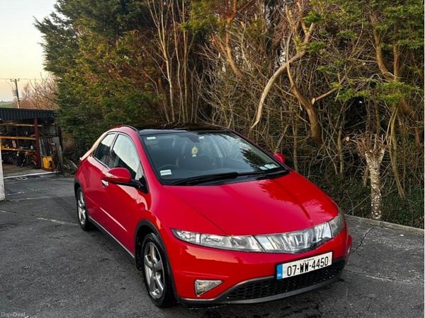Honda Civic Hatchback, Petrol, 2007, Red