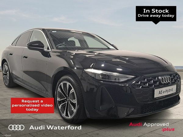 Audi A5 Saloon, Petrol Plug-in Hybrid, 2026, Black