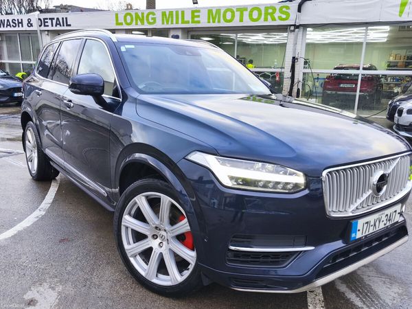 Volvo XC90 SUV, Petrol Plug-in Hybrid, 2017, Blue