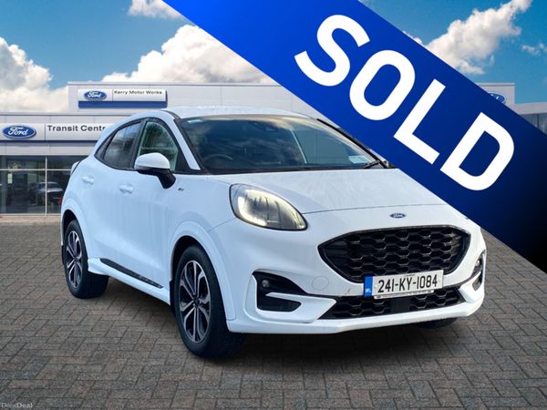 Ford Puma MPV, Petrol Hybrid, 2024, White