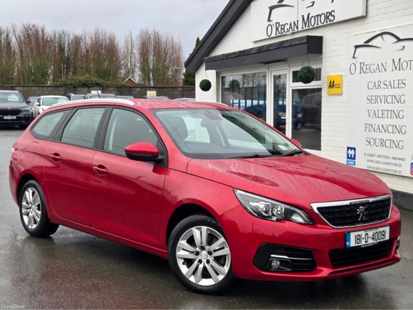 Peugeot 308 Estate, Diesel, 2018, Red