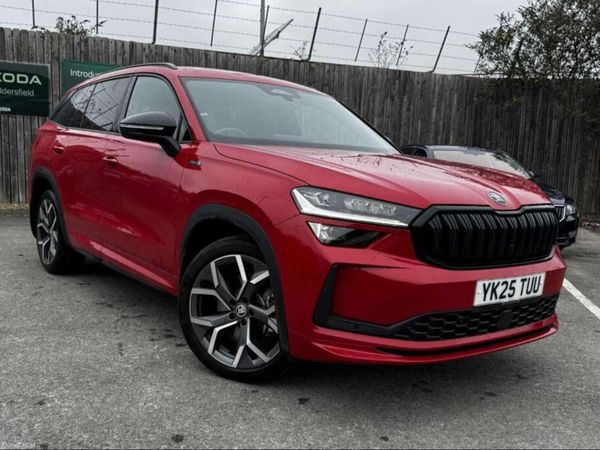 Skoda Kodiaq SUV, Petrol Plug-in Hybrid, 2025, Red