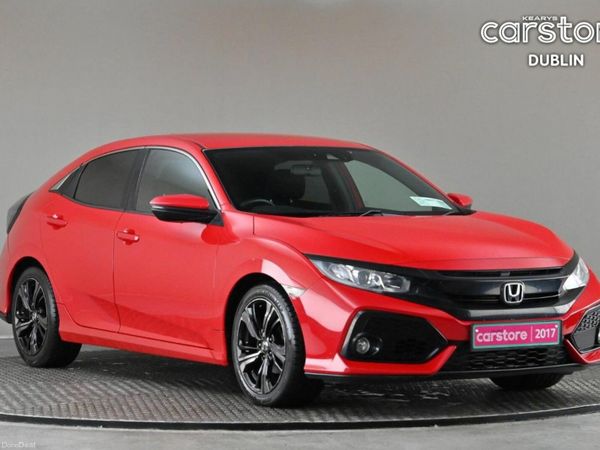 Honda Civic Hatchback, Petrol, 2017, Red