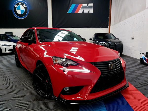 Lexus IS Saloon, Petrol Hybrid, 2016, Red