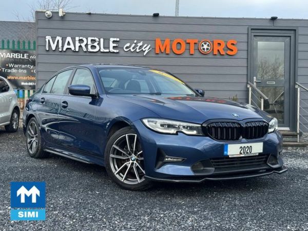 BMW 3-Series Saloon, Diesel Hybrid, 2020, Blue