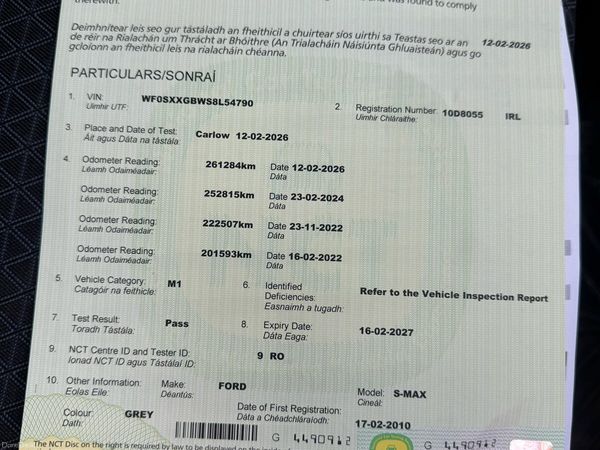 Ford S-Max MPV, Diesel, 2010, Grey