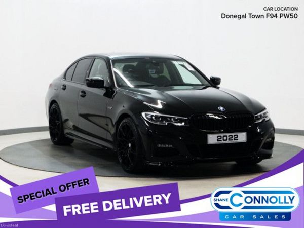 BMW 3-Series Saloon, Petrol Hybrid, 2022, Black