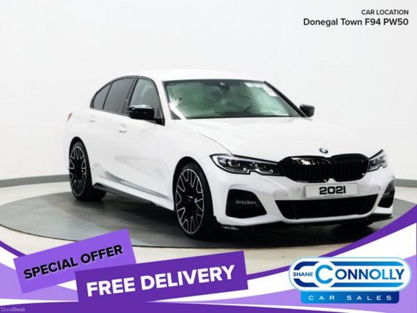BMW 3-Series Saloon, Petrol Hybrid, 2021, White