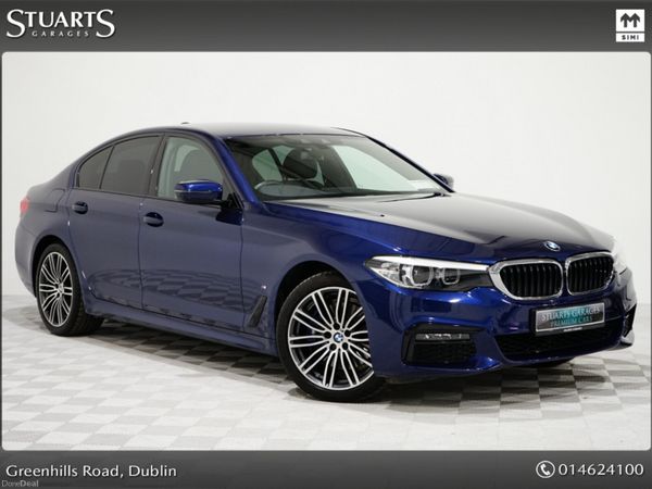 BMW 5-Series Saloon, Petrol Plug-in Hybrid, 2020, Blue