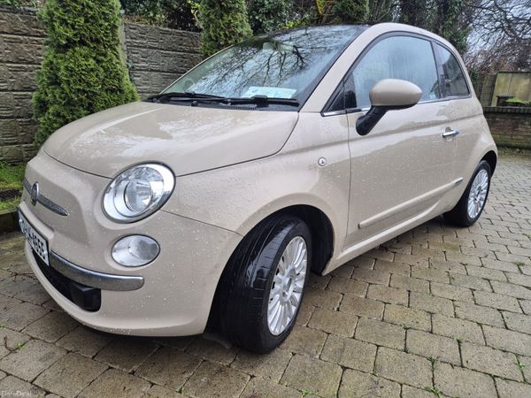 Fiat 500 Hatchback, Petrol, 2012, Beige