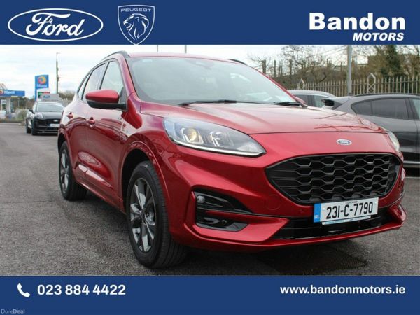 Ford Kuga SUV, Petrol Plug-in Hybrid, 2023, Red