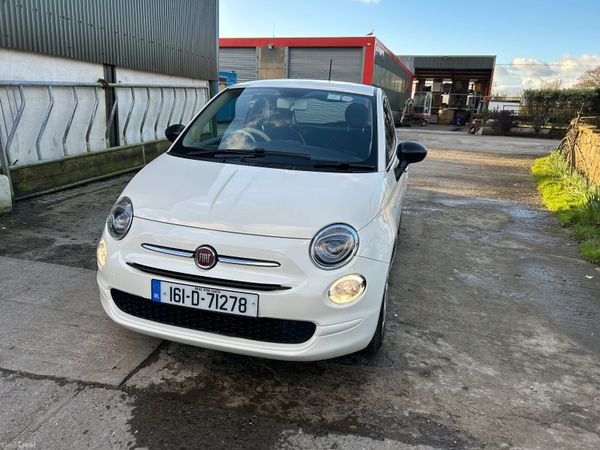 Fiat 500 Hatchback, Petrol, 2016, White