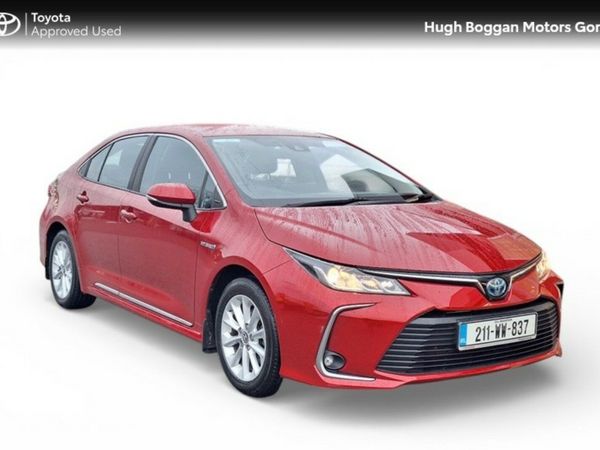 Toyota Corolla Saloon, Petrol Hybrid, 2021, Red