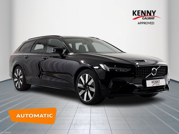 Volvo V90 Estate, Petrol Plug-in Hybrid, 2025, Black