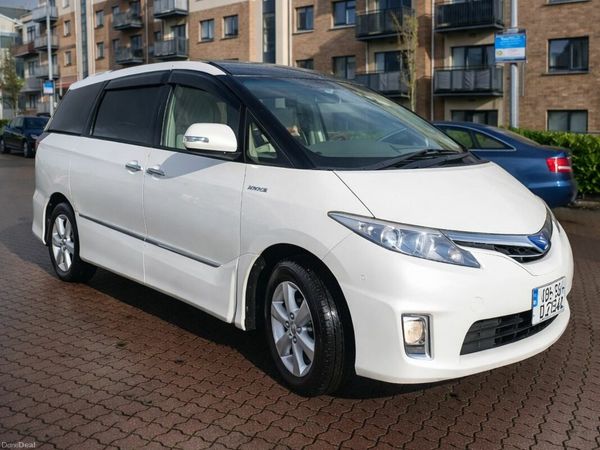 Toyota Estima MPV, Petrol Hybrid, 2009, White