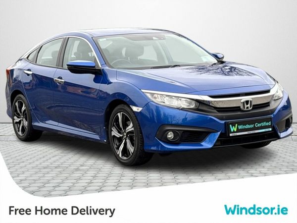 Honda Civic Saloon, Petrol, 2019, Blue