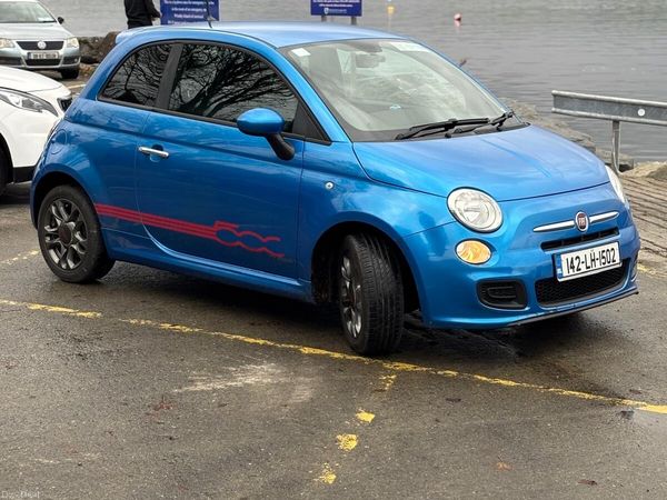 Fiat 500 Hatchback, Petrol, 2014, Blue