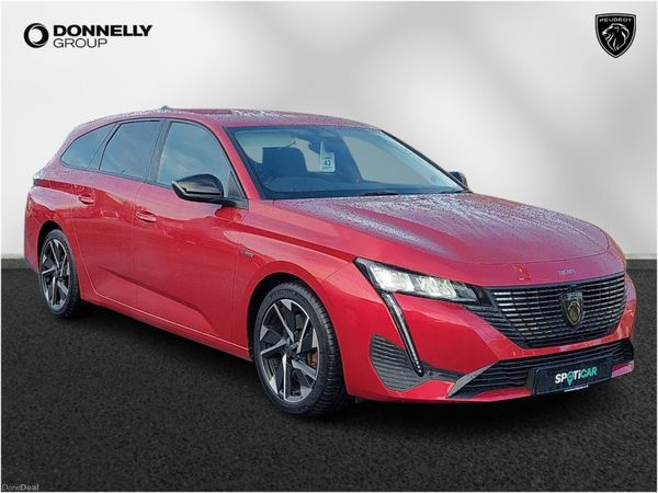 Peugeot 308 Estate, Petrol Hybrid, 2022, Red