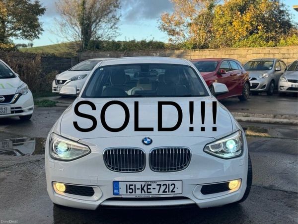 BMW 1-Series Hatchback, Petrol, 2015, White
