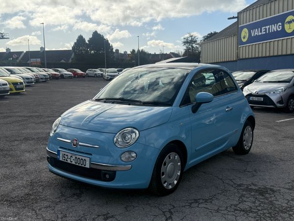 Fiat 500 Hatchback, Petrol, 2015, Blue