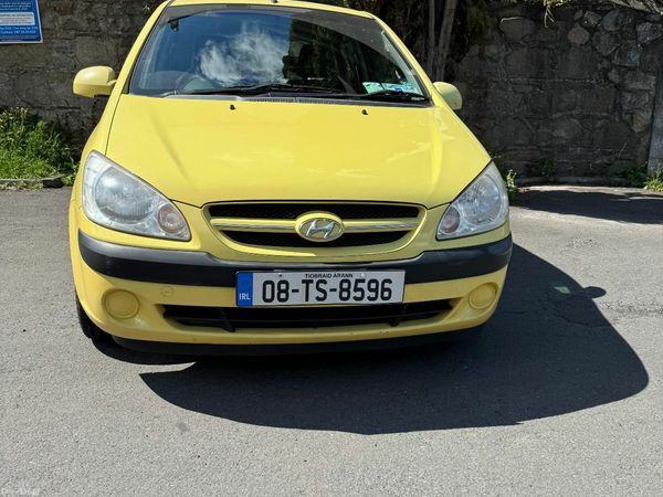 Hyundai Getz Hatchback, Petrol, 2008, Yellow
