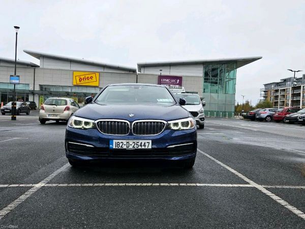 BMW 5-Series Saloon, Petrol Plug-in Hybrid, 2018, Blue