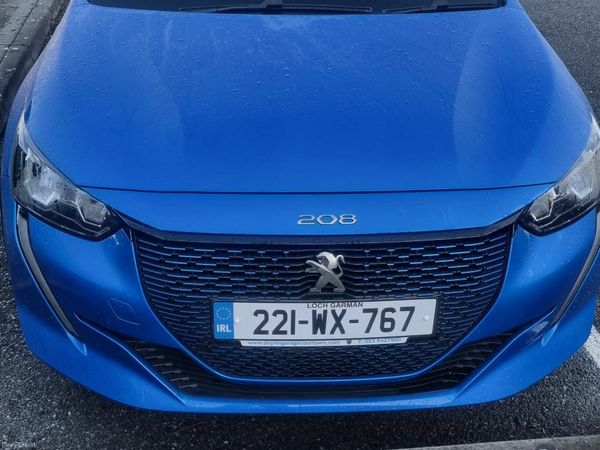 Peugeot 208 Hatchback, Electric, 2022, Blue