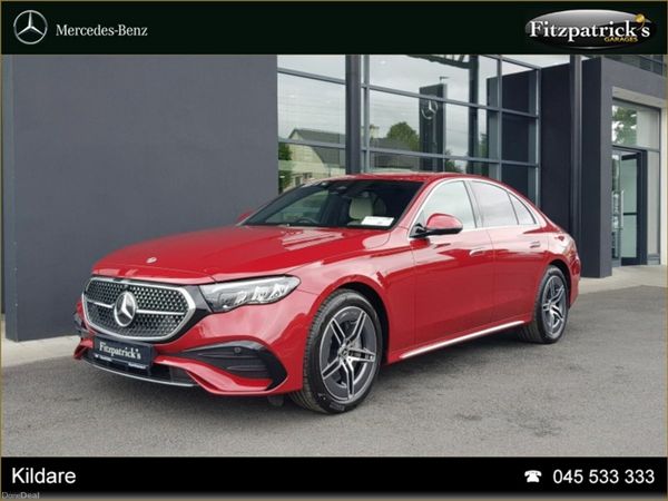 Mercedes-Benz E-Class Saloon, Diesel Plug-in Hybrid, 2026, Red