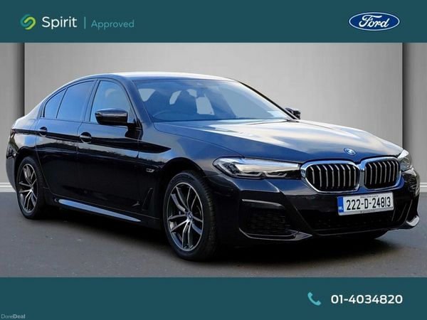 BMW 5-Series Saloon, Petrol Plug-in Hybrid, 2022, Black