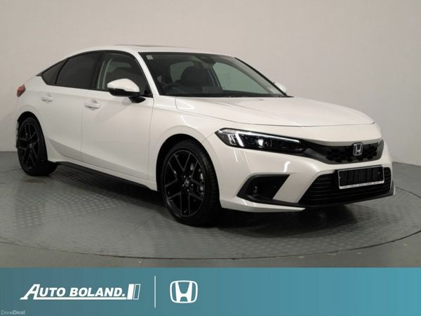 Honda Civic Saloon, Petrol Hybrid, 2026, White