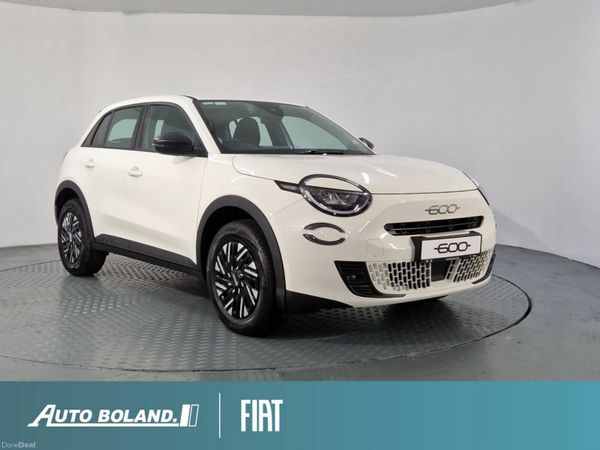 Fiat 600 Hatchback, Petrol Hybrid, 2026, White