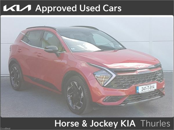 Kia Sportage SUV, Diesel Hybrid, 2024, Red